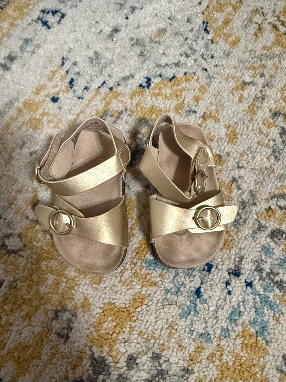 Old Navy Infant Gold Buckle Sandals